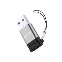 ADAPTER FROM USB-C TO USB-A OTG 2.4A BWOO BZ-38 BLACK