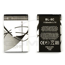 BATTERY NOKIA 1680 2600 3110C 5130 E50 N70 BL-5C 1150MAH