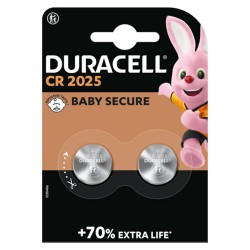 LITHIUM BATTERIES DURACELL CR2025 3V 2 PCS BLISTER