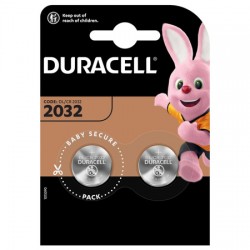 LITHIUM BATTERIES DURACELL CR2032 3V 2 PCS BLISTER