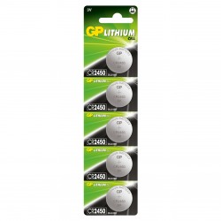 LITHIUM BATTERIES GP CR2450 3V 5 PCS BLISTER