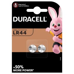 ALKALINE BATTERIES DURACELL LR1154 LR44 AG13 1.5V BLISTER 2 PCS