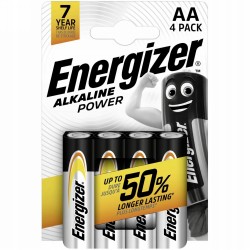 ALKALINE BATTERIES ENERGIZER AA LR6 4 PCS BLISTER