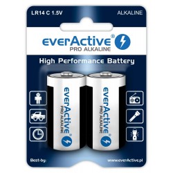 ALKALINE BATTERIES EVERACTIVE PRO LR14 MN1400 1.5V 2 SZT BLISTER