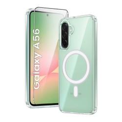CLEAR CASE MAG COVER MID SAMSUNG A56 MAGSAFE TRANSPARENT