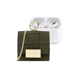 HEADPHONE CASE IDEAL OF SWEDEN BRAIDED MINI AIRPODS KHAKI UNIVERSAL