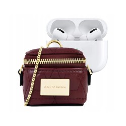 HEADPHONE CASE IDEAL OF SWEDEN POPPY AIRPODS ZIP BAG QUILTED RUBY UNIVERSAL