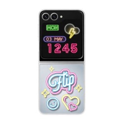 CASE SAMSUNG FLIPSUIT GALAXY Z FLIP 6 EF-ZF741CTEGWW TRANSPARENT WITH REPLACEABLE PLATE