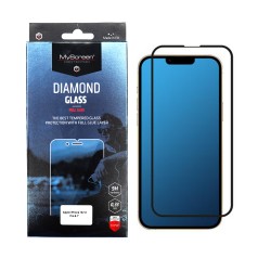IPHONE 13 / 13 PRO - MYSCREEN DIAMOND GLASS TEMPERED GLASS FULL GLUE BLACK