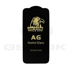 IPHONE 13 MINI - TEMPERED GLASS 0.3MM 5D BLACK MATT