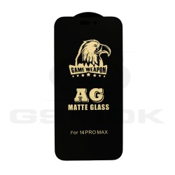 IPHONE 14 PRO MAX - TEMPERED GLASS 0.3MM 5D BLACK MATT