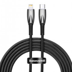 CABLE BASEUS USB-C TO LIGHTNING GLIMMER SERIES PD 20W 480MBPS 2M BLACK