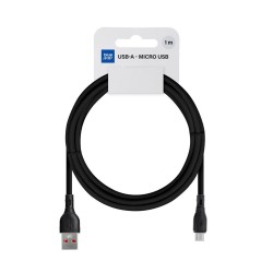 CABLE USB TO MICRO USB 2A 1M BLUE STAR ECO PJ68-23-2 BLACK