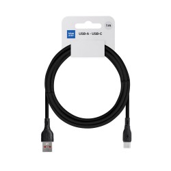 CABLE USB TO USB-C 3A 60W 1M BLUE STAR ECO PJ68-25-3 BLACK