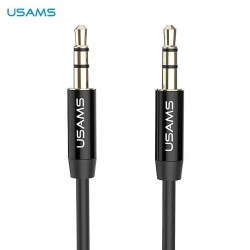 CABLE JACK 3.5MM - JACK 3.5MM 1M USAMS AUDIO YP101 YP-01 BLACK