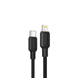 CABLE NOVANL USB-C TO LIGHTNING 2M 20W BLACK