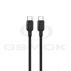 CABLE NOVANL USB-C  TO USB-C 1M 60W BLACK