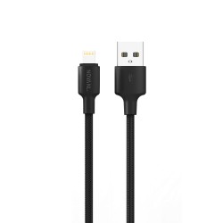 CABLE NOVANL USB TO LIGHTNING 0.5M 12W BLACK