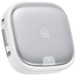 RETRACTABLE CABLE 3IN1 60W USAMS SJ650 MICRO USB USB-C LIGHTNING WITH BOX SILVER