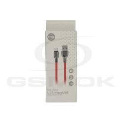 CABLE MICRO USB SETTY 1M 3A RED