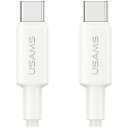 USAMS U90 USB-C TO USB-C CABLE 60W WHITE USAMS U90 USB-C TO USB-C CABLE 60W WHITE
