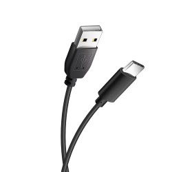 CABLE USB-A TO USB-C 3A 1,2M BLUE STAR BLACK
