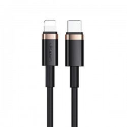 CABLE USB-C TO LIGHTNING 20W 1.2M USAMS U63 PD FAST CHARGE BLACK