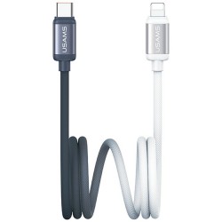 CABLE USB-C TO LIGHTNING 30W 1.2M USAMS BICOLOR SERIES SJ757 BLACK-WHITE