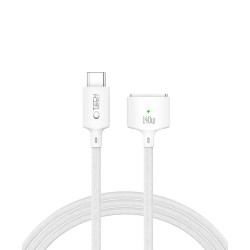 CABLE USB-C TO MAGSAFE 140W 2M TECH-PROTECT MMC01 WHITE