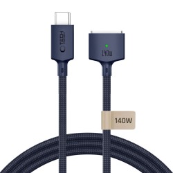 CABLE USB-C TO MAGSAFE 140W 2M TECH-PROTECT MMC01 DARK BLUE