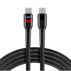 CABLE USB-C TO USB-C 3A 60W 2M EVERACTIVE CBB-2PDR BLACK