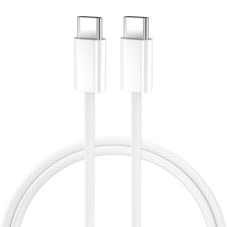 CABLE USB-C TO USB-C 60W 1M BWOO BO-X284 WHITE