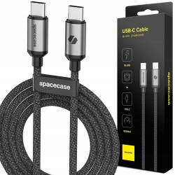 CABLE USB-C TO USB-C 60W 1M SPACECASE CL01
