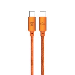 CABLE USB-C TO USB-C FOREVER SAFFRON 1M 60W ORANGE