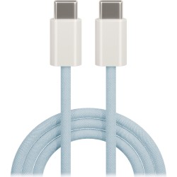 CABLE USB-C TO USB-C MAXLIFE MXUC-06 1M 20W BLUE NYLON
