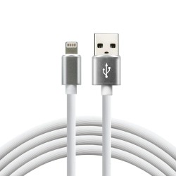 CABLE USB TO LIGHTNING 2.4A 1M EVERACTIVE CBS-1IW WHITE