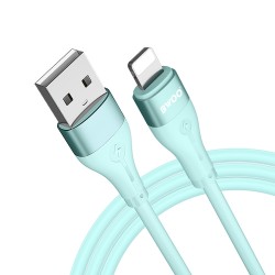 CABLE USB TO LIGHTNING 3A 1M BWOO X280L GREEN