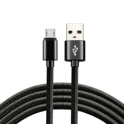 CABLE USB TO MICRO USB 2.4A 1M EVERACTIVE CBB-1MB BLACK