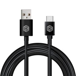 CABLE USB TO MICRO USB 2.4A 1M PROMIZ BLACK