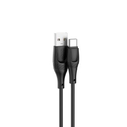 CABLE USB TO USB-C 2.4A 1M XO NB238 BLACK