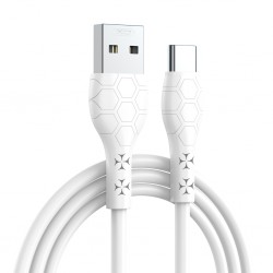CABLE USB TO USB-C 2.4A 1M XO NB240 WHITE