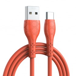 CABLE USB TO USB-C 2.4A 1M XO NB240 ORANGE 