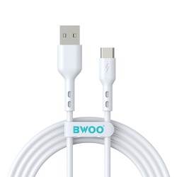 CABLE USB TO USB-C 3A 1M BWOO BO-X172C WHITE