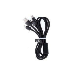 CABLE USB MAXLIFE 2.1A 1M 3IN1 MICRO USB / USB-C / LIGHTNING BLACK