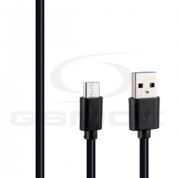 CABLE USB USB-C USB 2.0 BLACK 1M