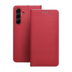 FLIP CASE LUNA BOOK CARBON SAMSUNG A17 RED