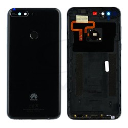 BATTERY COVER HOUSING HUAWEI Y7 2018 BLACK WITH LENS OF CAMERA AND FINGERPRINT READER 97070THN 97070THF ORIGINAL SERVICE PACK