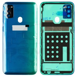 BATTERY COVER HOUSING SAMSUNG  M307 GALAXY M30S BLUE GH82-20714B GH82-21239B GH98-44841B ORIGINAL SERVICE PACK