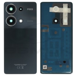 BATTERY COVER HOUSING XIAOMI POCO M6 PRO 4G 5600070N6P00 BLACK ORIGINAL SERVICE PACK