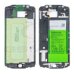 MIDDLE COVER WITH BATTERY SAMSUNG G920 GALAXY S6 BLACK GH98-41134A [ORIGINAL]